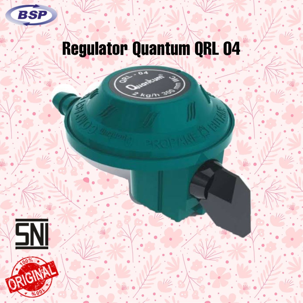 Regulator Gas Quantum / Regulator Quantum QRL-04 Regulator Tekanan Rendah Tanpa Meter