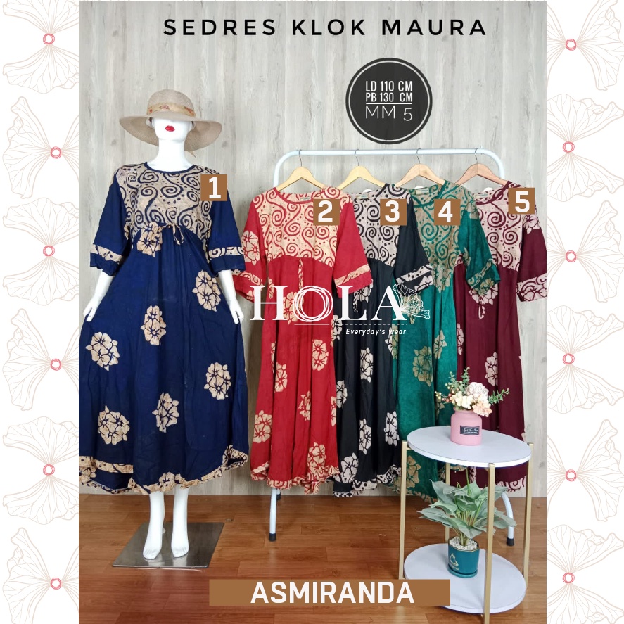 HOLA_FASH | Sekdres Messha klok, sekdres Messa, Sekdres Klok motif Sunan, Sekdres asmiranda-MM5I-FA- SASMR01