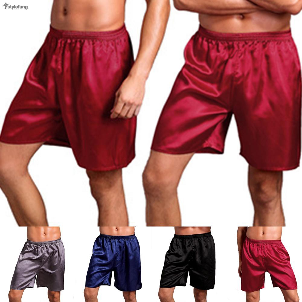Shorts Home Pyjamas Nightwear Men Beach Underwear Mens Boxer Spa Loose Sleep Pajamas Pants Shopee Indonesia