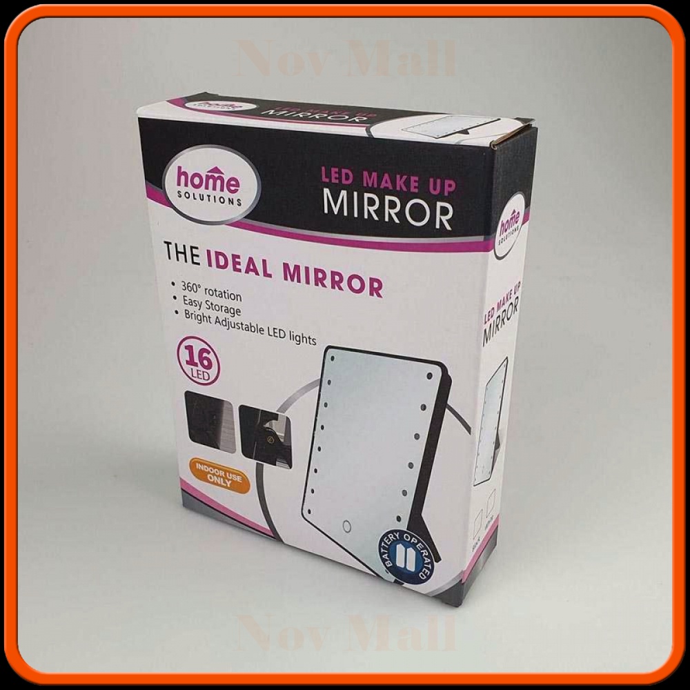 Home Solution Cermin Makeup Mirror 16 LED Light - A3107