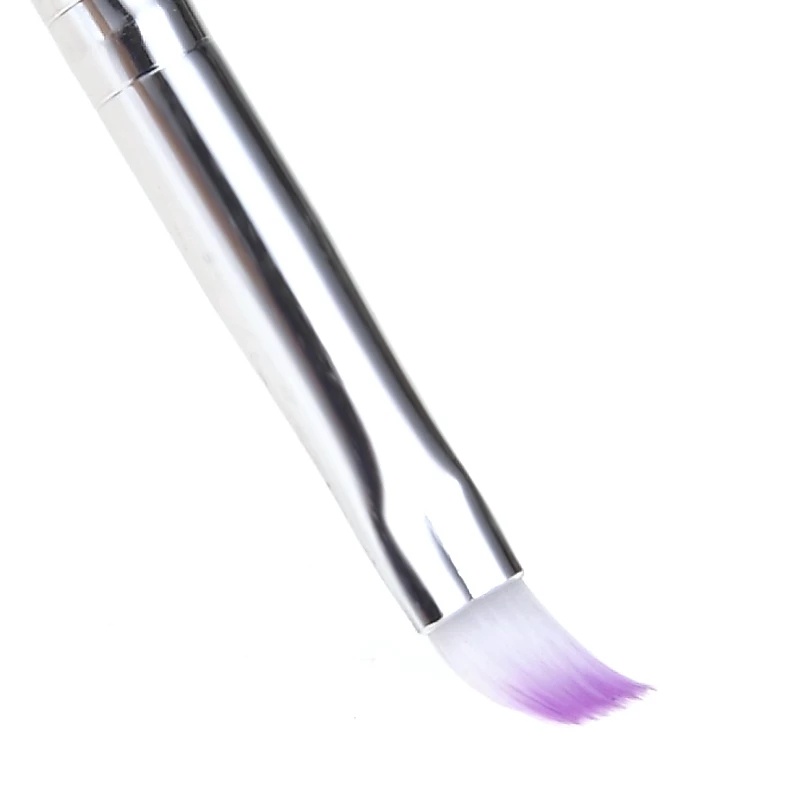 1Pc / Gradient Purple Color DIY Painting Crystal Acrylics Carving Nail Art Brush / Professional Manicure Accessories