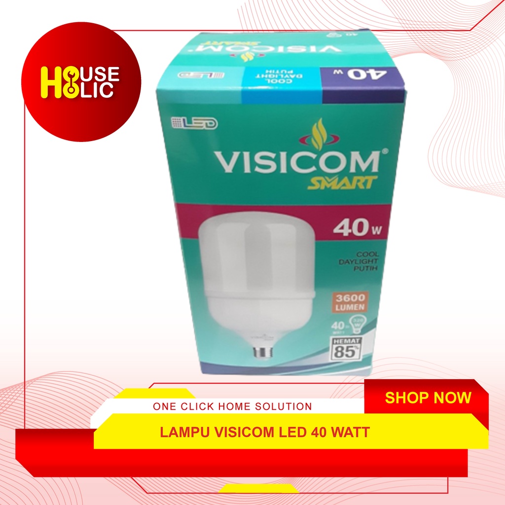 Balon Lampu Visicom LED Bulb Kapsul 40 W / Bohlam Lamp Capsule 40 Watt