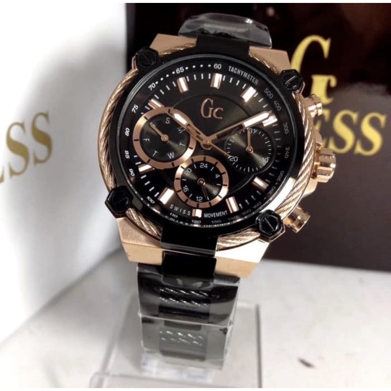 Jam Tangan Guess Wanita Pria Collection BLACK Y25003G20 Original Garansi COD