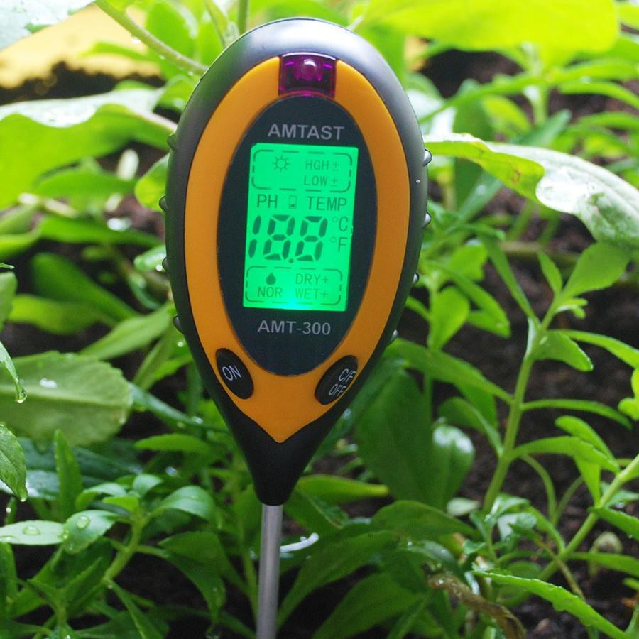 Telah Hadir.. AMT-300 Digital 4 in 1 Soil Survey Instrument Meter Alat Ukur pH Tanah