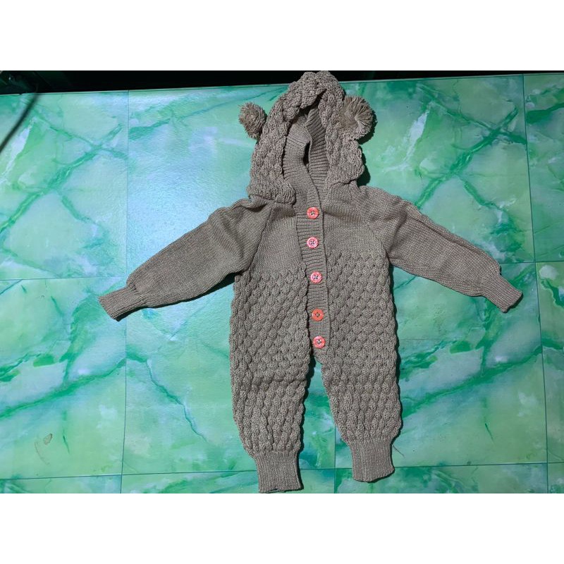 Jumper Rajut Anak Bayi Lucu 0-6 bulan  UNISEX/Jumper bayi perempuan/Jumper bayi laki-laki-Mocca