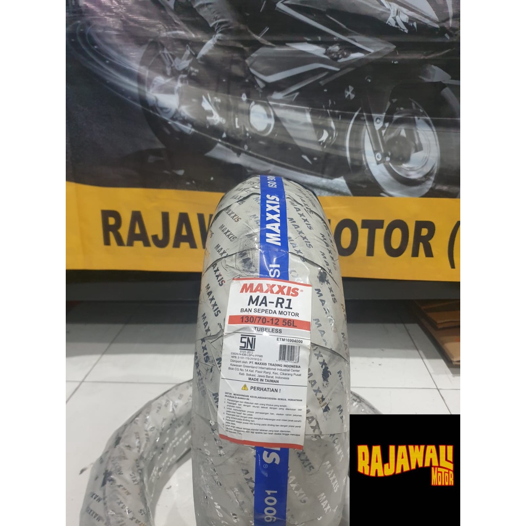 BAN MAXXIS MA R1 BEALAKANG VESPA MATIC  130/70 RING 12 TUBBLES DOT 2021