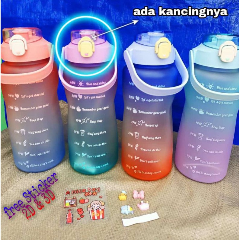 BOTOL MINUM VIRAL 2000ML