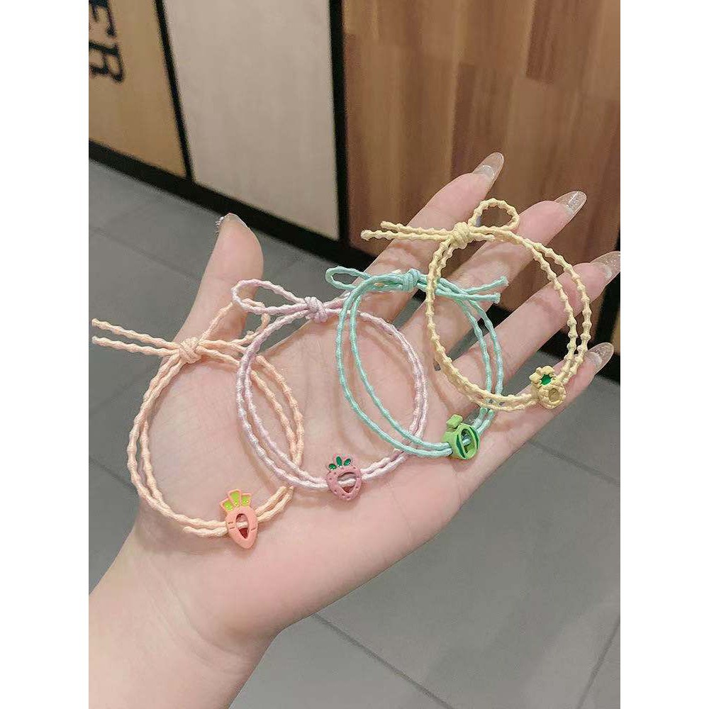 Ikat Rambut Korea Buah / Karet Rambut Fashion / Karet Rambut Motif Buah - Buahan / Kuncir Rambut Import