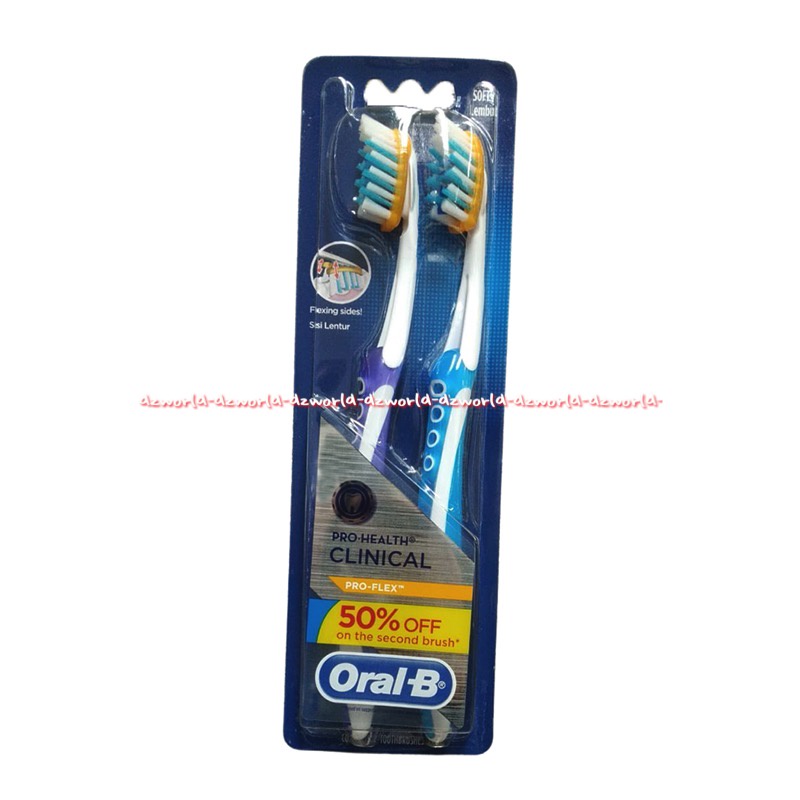 Oral-B Pro Health Clinical Pro-Flex Oral B Ujung Lancip Toothbrush Klinical Sikat gigi