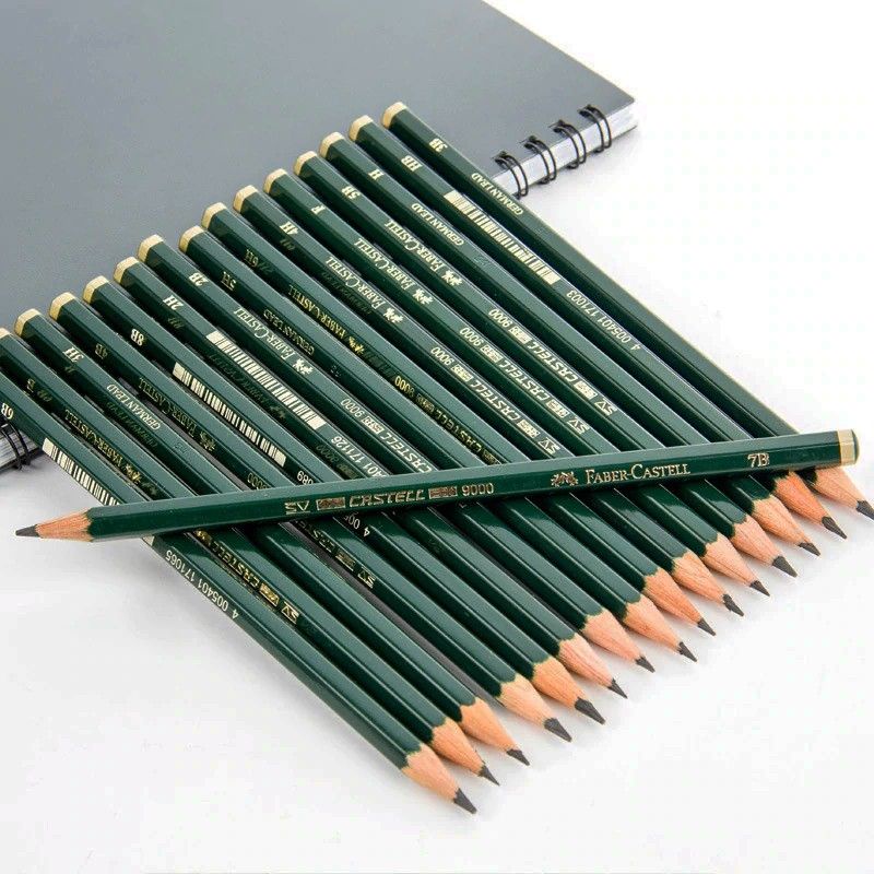 

Pencil Kayu Faber Castell 9000 6H-8B Graphite Pencils Original