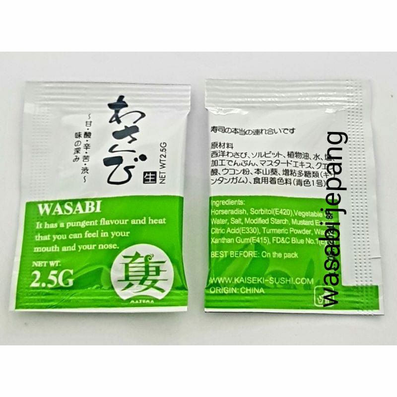 

wasabi sachet 2.5 gram