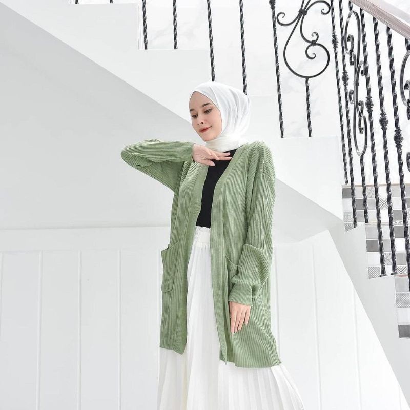 CARDI VEGA / CARDIGAN RAJUT / CARDIGAN MURAH / KARDIGAN RAJUT / KARDIGAN / SWEATER RAJUT / KARDIGAN / LONG CARDI / LONG CARDY BELLE / LONG CARDIGAN RAJUT WANITA HALUS / BELLE OVERSIZE / CARDIGAN BELLE / KNITWEAR / ATASAN WANITA / BELLE CARDY OVERSIZE-5