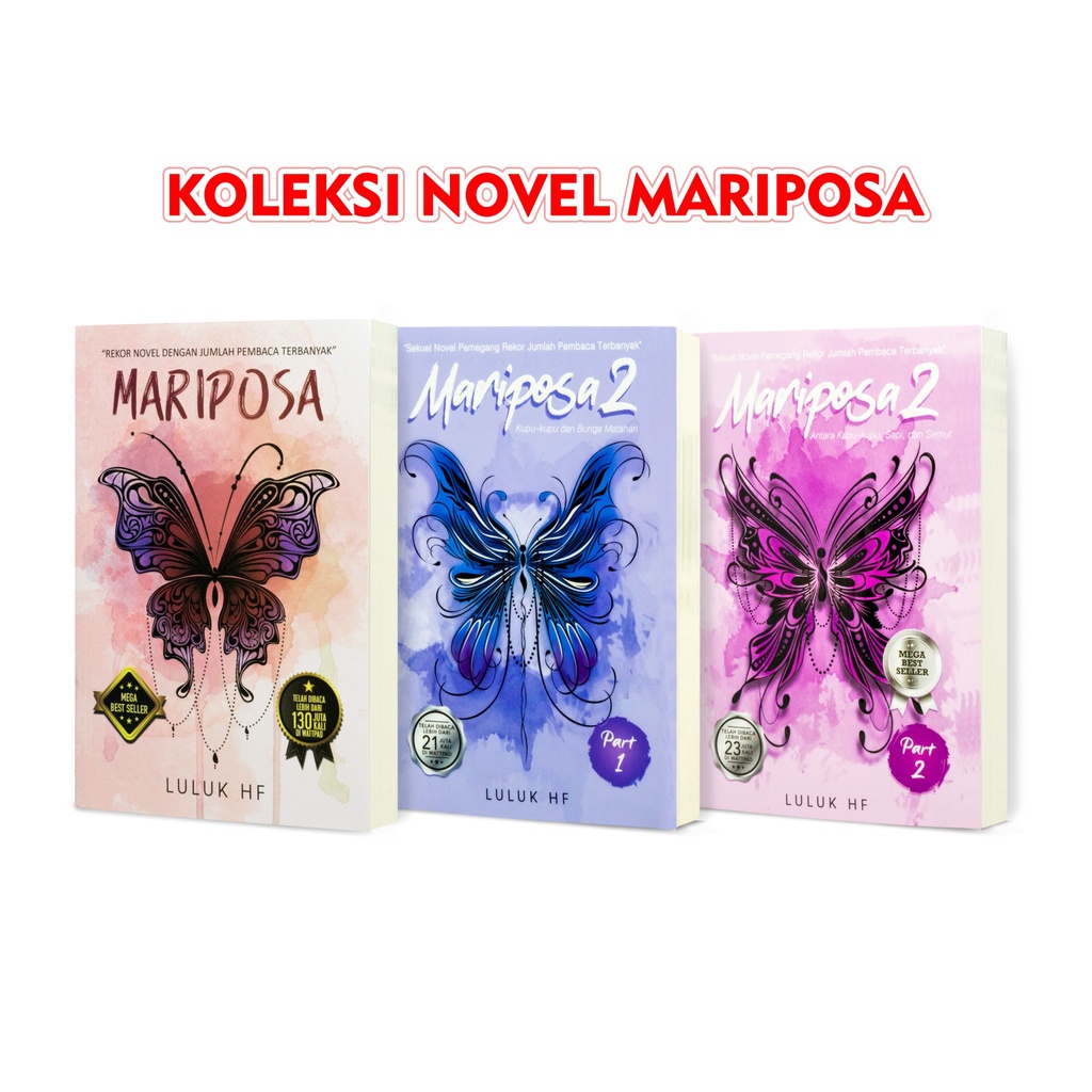 Jual Buku Novel Wattpad Mariposa / Mariposa Part 1 / Mariposa Part 2