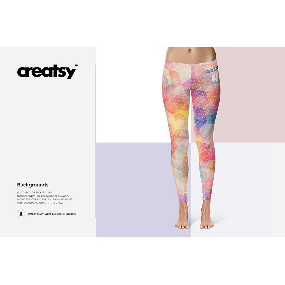 Leggings Long Mockup Set - Photoshop