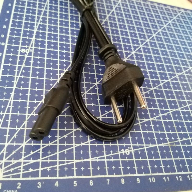 kabel power ac 2 pin / 8  1.5meter