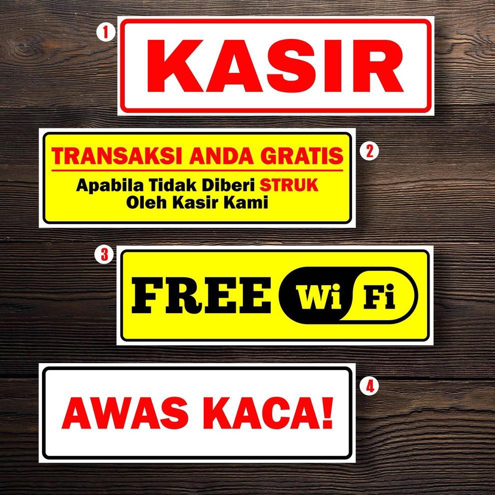 

LVPAI COD✔ Sticker Kasir Waterproof