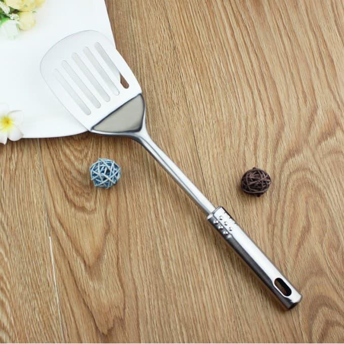 Spatula Set Stainless Kitchen Tools Peralatan Untuk Masak Murah-SUTIL GARIS