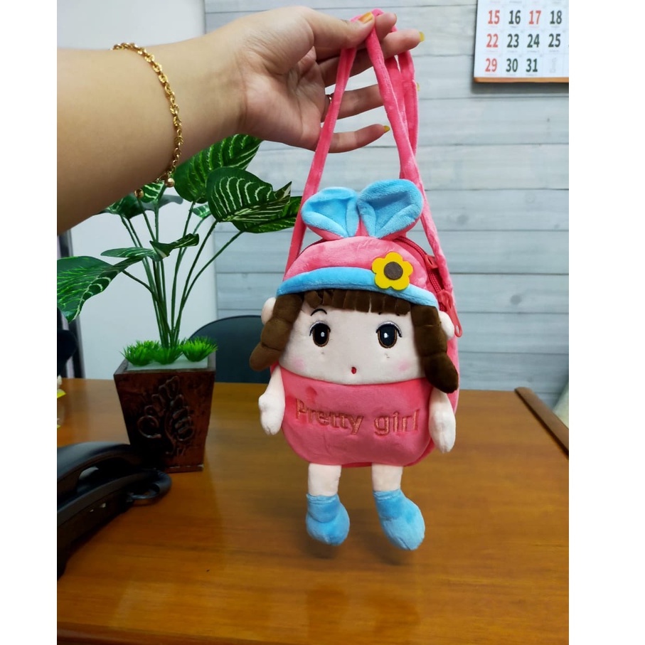 Sling Bag Anak/Tas Selempang Pretty Girl/Tas Anak/Tas Selempang Anak/Kado Tas Anak/Tas Selempang karakter