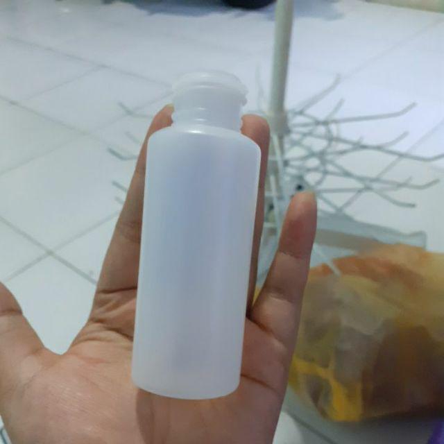 Botol Yadle 100 Ml Natural Tutup Putih List Gold