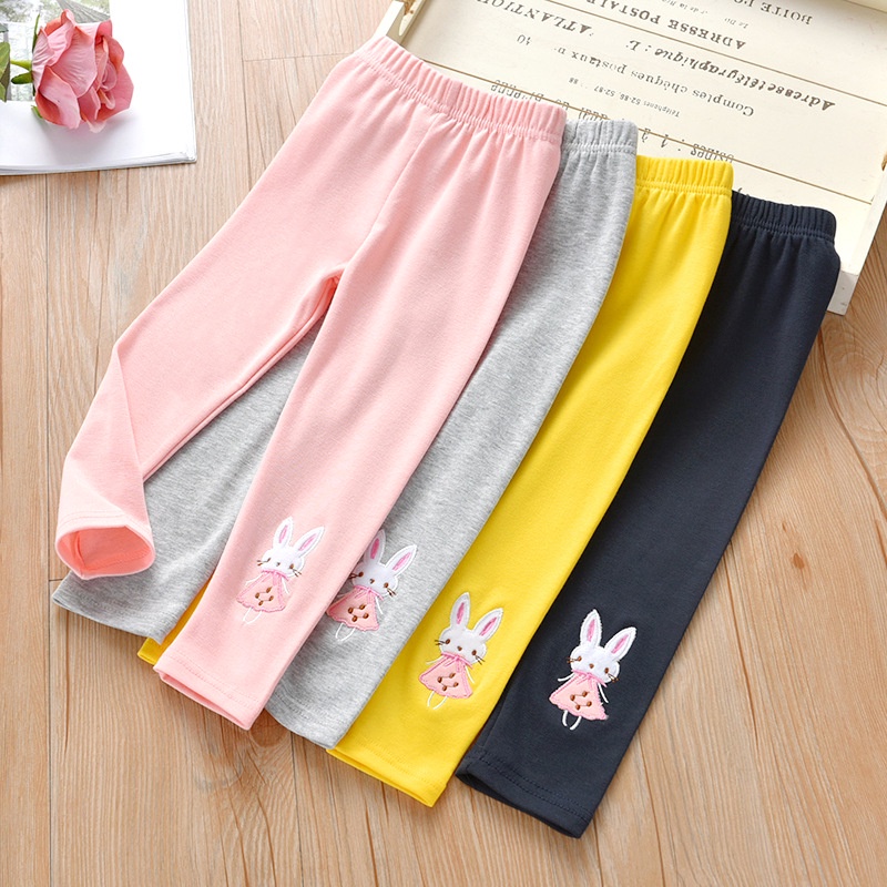 HappyOliver CUTE BUNNY legging anak perempuan celana panjang import