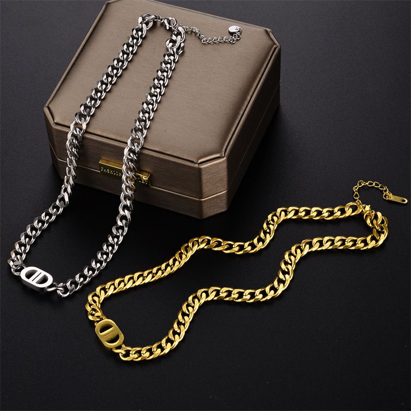 Kalung sisik tebal Titanium Korea Style Wanita Anti Karat