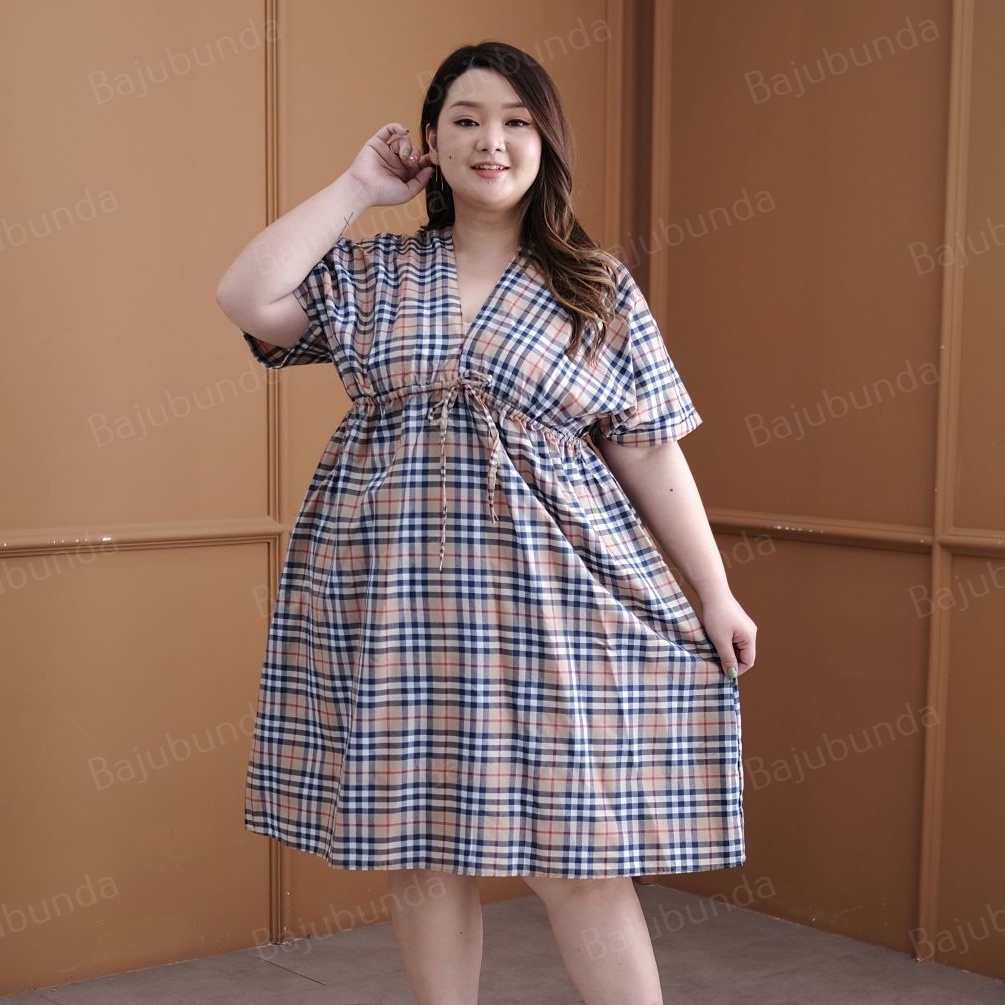 Bajubunda Dress Jumbo Wanita Big Size Plus Size LD 120 JOYKOTAK