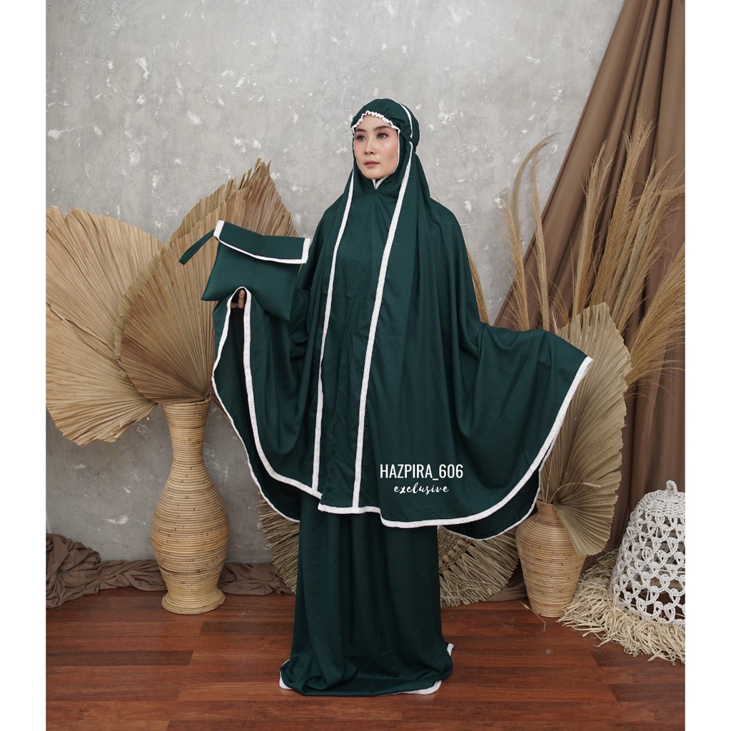 Mukena Dewasa Rayon Premium Renda Treveling 2 Jumbo