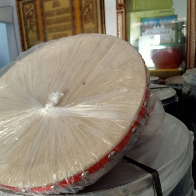 Keprak hadroh kulit 10 inc asli jepara