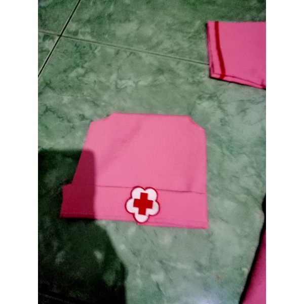 BAJU ANAK PROFESI SUSTER PERAWAT PINK (PMB) , BAJU SUSTER (PMB) ANAK , BAJU PERAWAT PMB ANAK / BAJU KARNAVAL