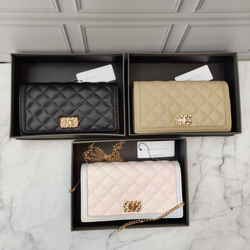 CK Micaela Quilted Phone Pouch