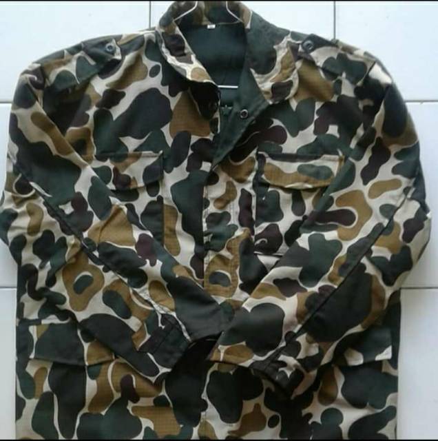 Jaket loreng army tebal