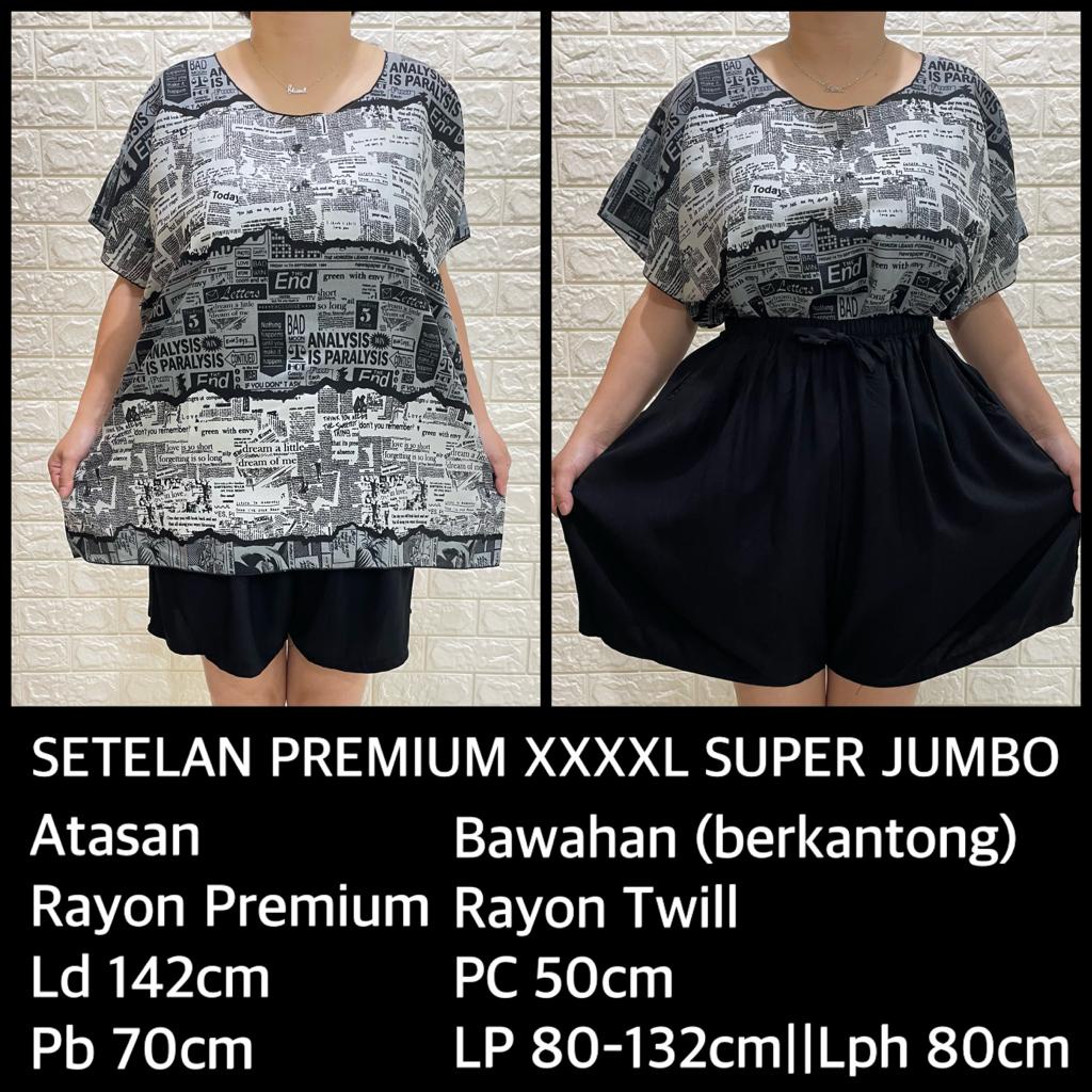 PAKET COMBO!!!SETELAN BAJU BALI SUPER JUMBO XXXXL MUAT 100KG!!! KODE KORAN