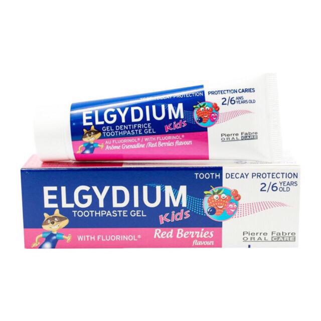 Jual Elgydium Kids Toothpaste gel protection Red berries 50ml (2-6 thn) | Shopee Indonesia