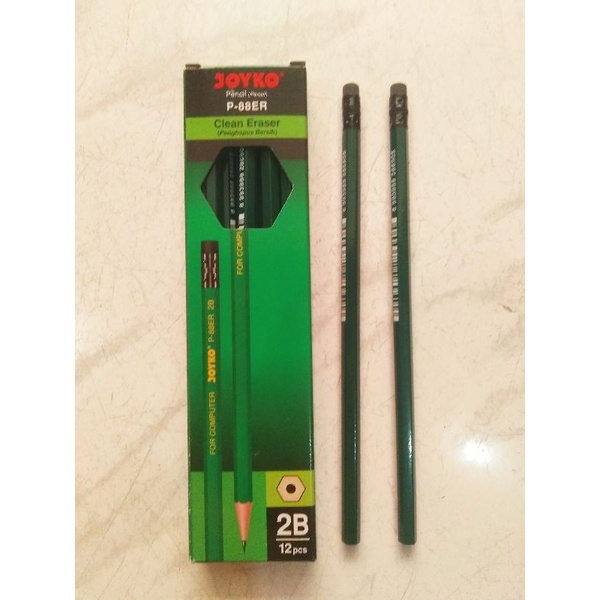 

pensil 2b joyko satu kotak isi12 biji harga perkotak ,ujung pencil ada penghapus