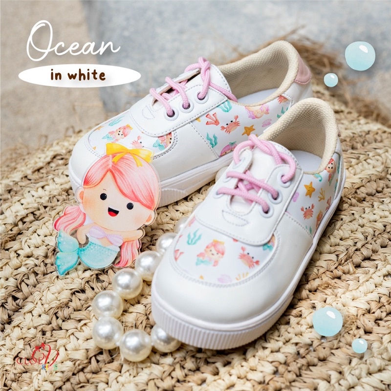 CLOEVKIDS - Ocean Sepatu Sneakers Anak Perempuan - Mermaid Series