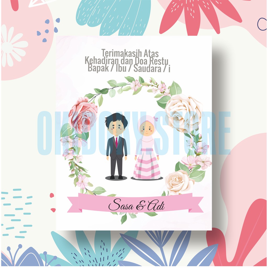 

Wedding Card | Thanks Card | Kartu Sovenir