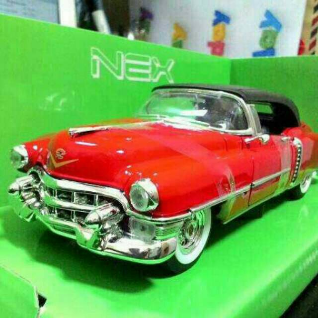 Miniatur Mobil Cadillac Eldorado 1953 Merah - Welly Skala 1:24