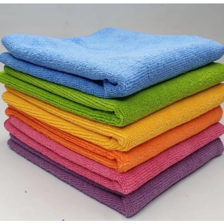 365-Kain Lap Microfiber Mikrofiber DAVID PALMER 35X35Cm Serbet Meja Dapur Mobil Serbaguna