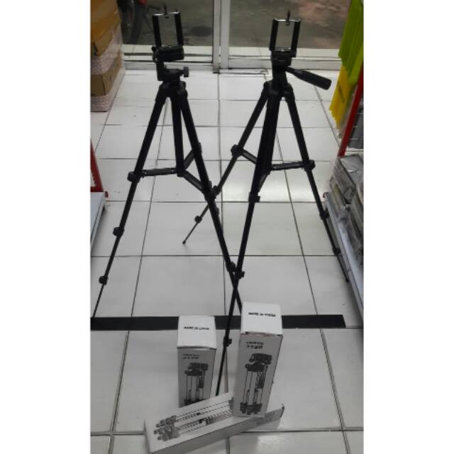 Tripod 1meter 3120 black Handphone Hp U Holder Kaki Stabilizer 1 meter grade A kualitas premium plus Holder U