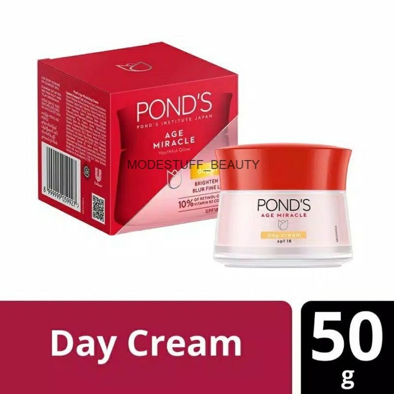 Ponds Age Miracle Day Cream SPF 18 - 50gr. PONDS AGE MIRACLE DAY CREAM 50 G MOISTURIZER KRIM WAJAH