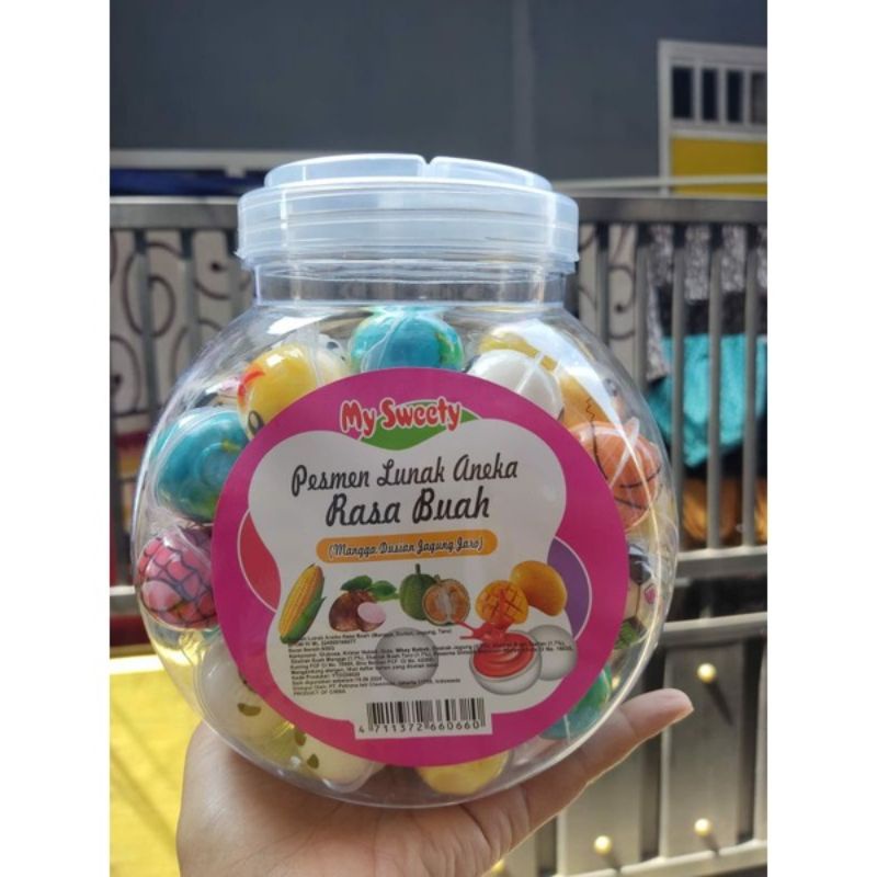 

My Sweety Aaa Permen Lunak Viral Jelly Karakter Aneka Rasa 1 Toples Isi 50 Pc 50Pc Kekinian Bola