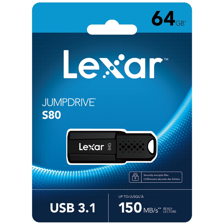 Flashdisk Lexar JumpDrive S80 64GB USB 3.1 Original
