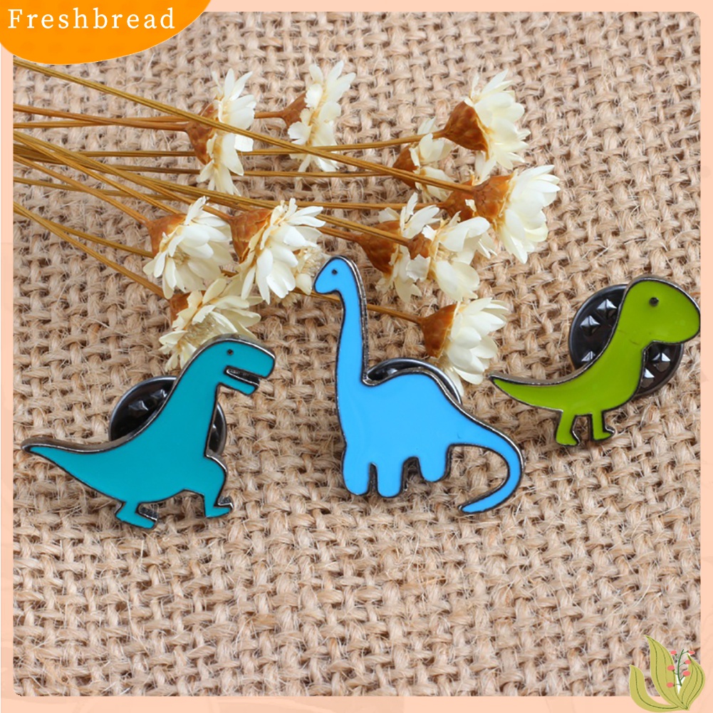 [ TERLARIS]Unisex Cute Cartoon Dinosaur Animal Brooch Pin Badge Jewelry Clothes Decoration