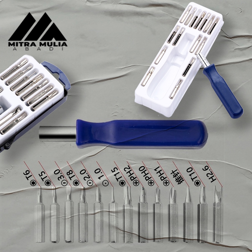 Obeng Set 16 in 1 Kotak Mini | Obeng Handphone Screwdriver I Obeng Set