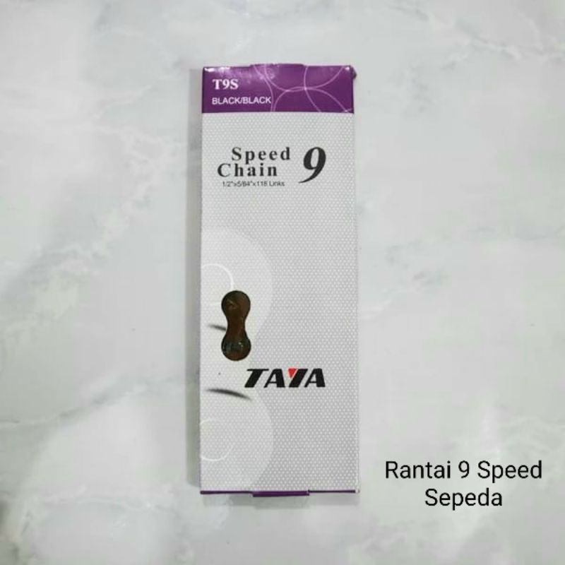 RANTAI SEPEDA LIPAT MTB ROADBIKE 9 SPEED MERK TAYA 116L HITAM