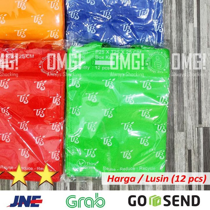 

TAS KUE BROWNIES BOLU 26x13cm NASI BENTO KUE KOTAK SPUNBOND GOODIE BAG BUKAN PAPER BAG