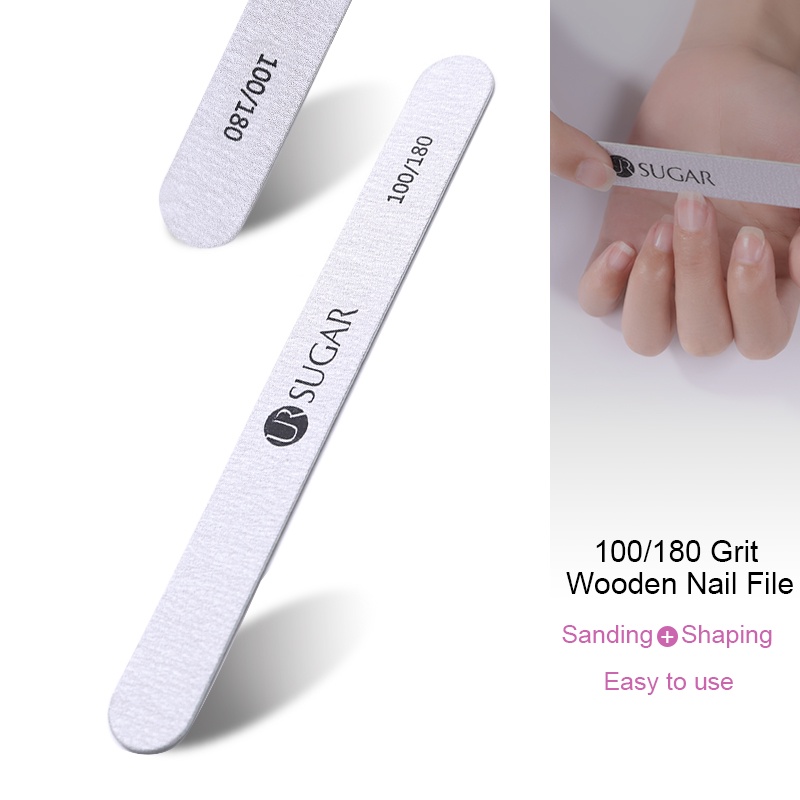 UR SUGAR 1Pc Grinding Sanding Nail File Buffing File Nail Art Tool 100/180