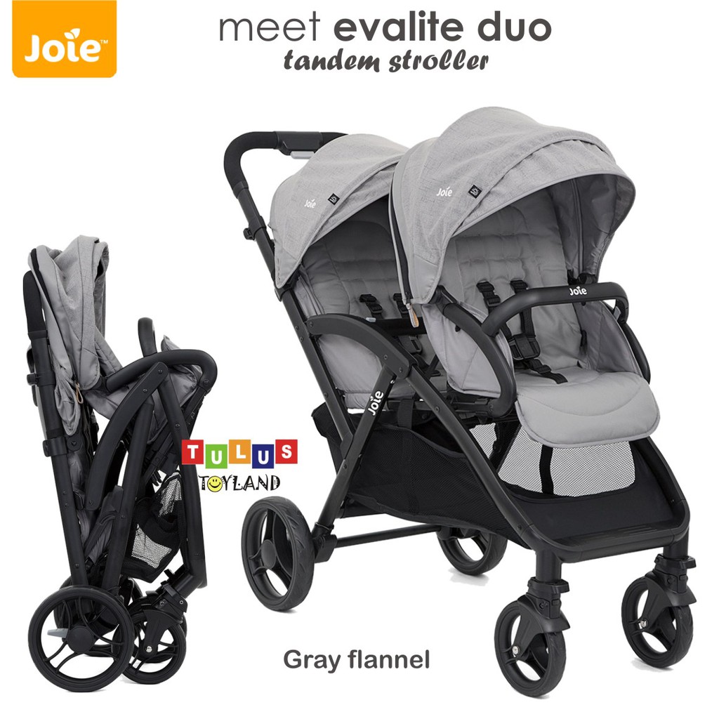 Joie Evalite Duo Tandem Twin Stroller Anak Kembar Kereta Dorong Bayi