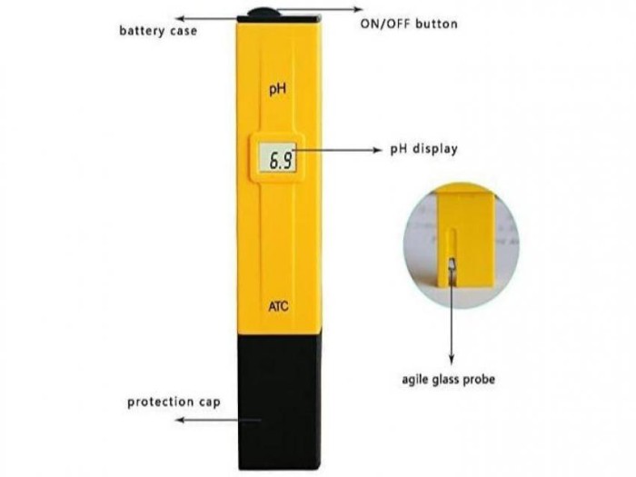 PH Meter PH Digital Tester PH Ukur Alat Pengukur Keasaman Cairan Air -