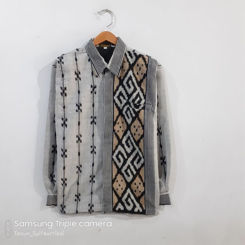 kemeja tenun blangket baju tenun jepara kemeja pria